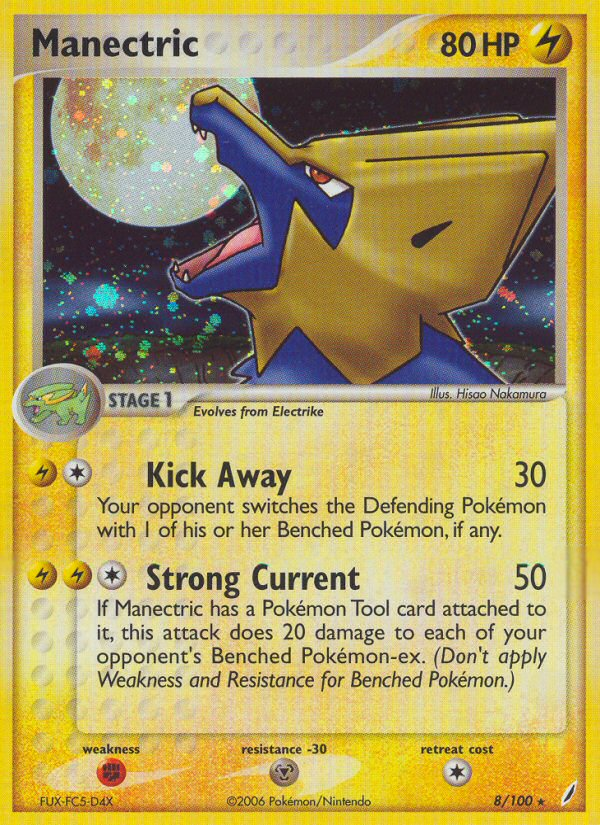 Manectric (8/100) [EX: Crystal Guardians] - Destination Retro