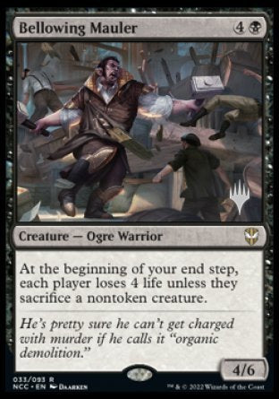 Bellowing Mauler (Promo Pack) [Streets of New Capenna Commander Promos] - Destination Retro