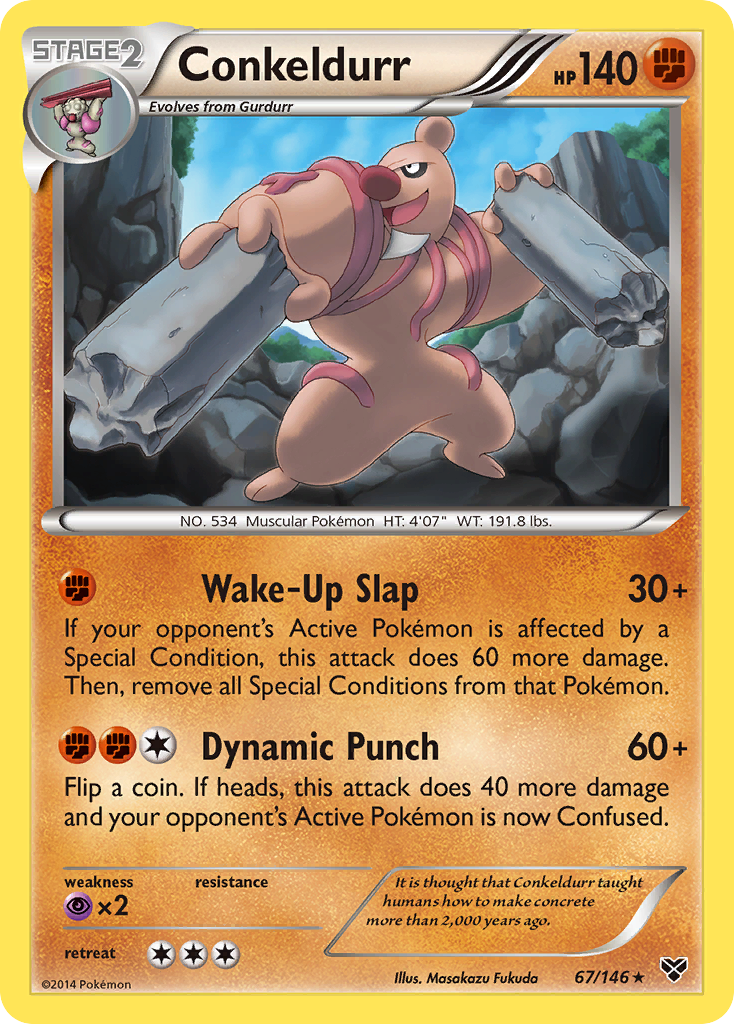 Conkeldurr (67/146) [XY: Base Set] - Destination Retro