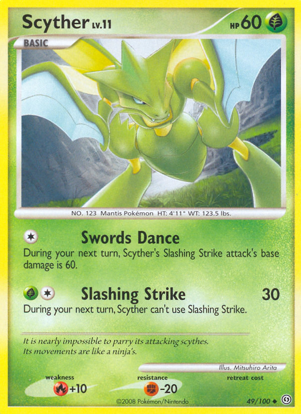 Scyther (49/100) [Diamond & Pearl: Stormfront] - Destination Retro