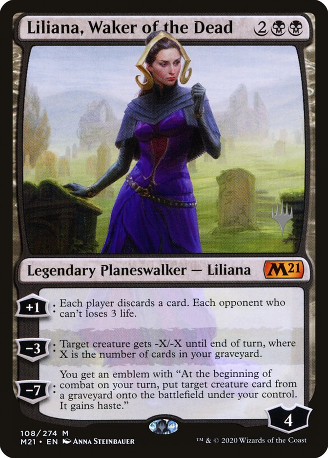 Liliana, Waker of the Dead (Promo Pack) [Core Set 2021 Promos] - Destination Retro