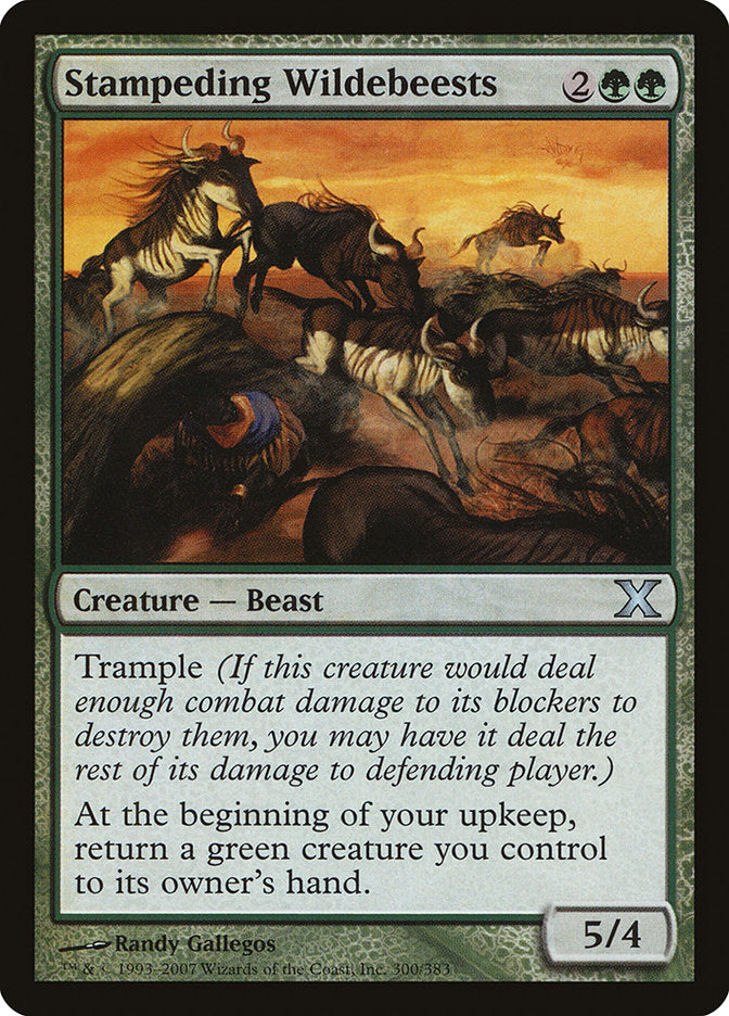 Stampeding Wildebeests [Tenth Edition] - Destination Retro