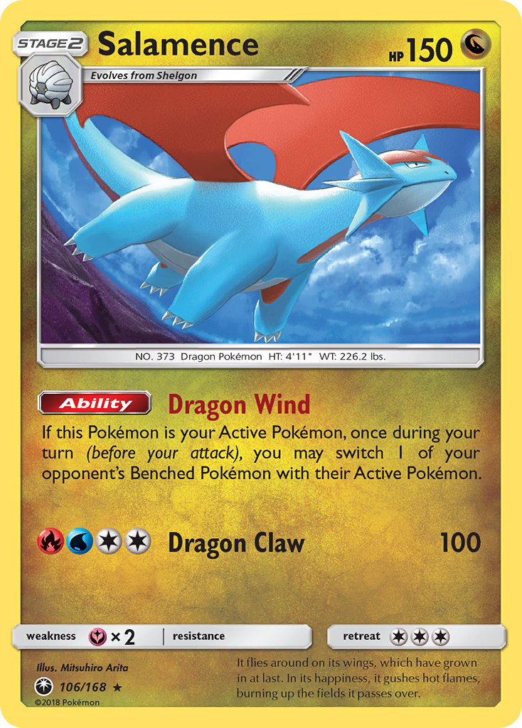 Salamence (106/168) [Sun & Moon: Celestial Storm] - Destination Retro