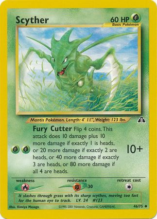 Scyther (46/75) [Neo Discovery Unlimited] - Destination Retro