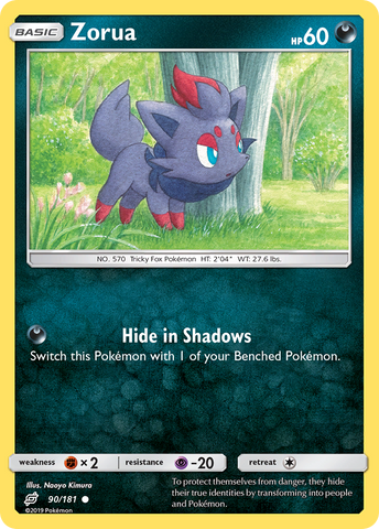 Zorua (90/181) [Sun & Moon: Team Up] - Destination Retro