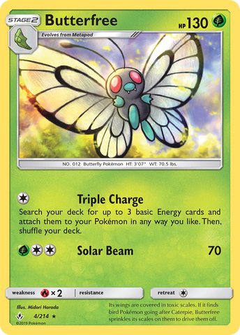 Butterfree (4/214) [Sun & Moon: Unbroken Bonds] - Destination Retro