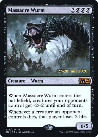 Massacre Wurm  [Core Set 2021 Prerelease Promos] - Destination Retro