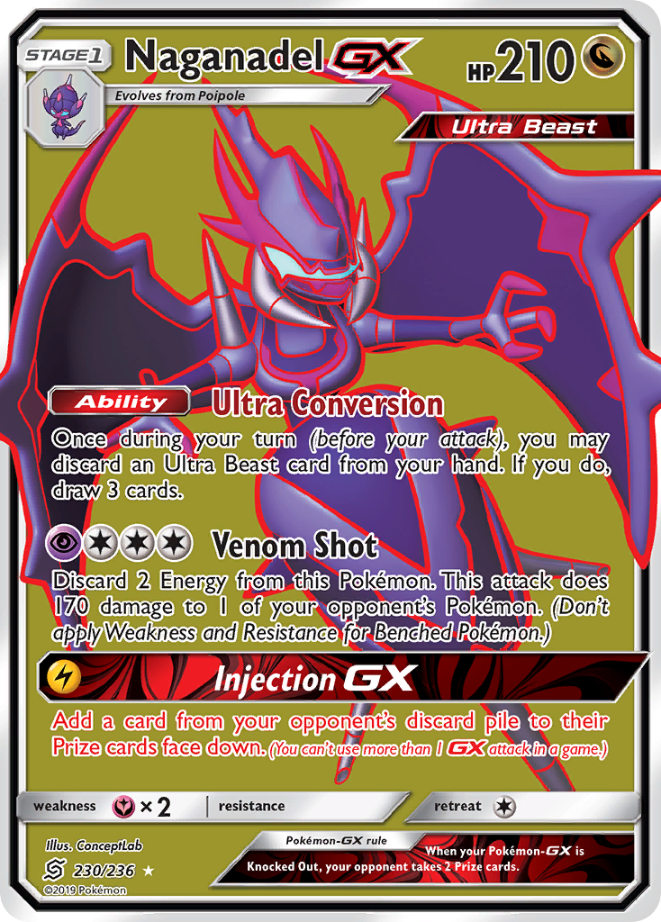 Naganadel GX (230/236) [Sun & Moon: Unified Minds] - Destination Retro