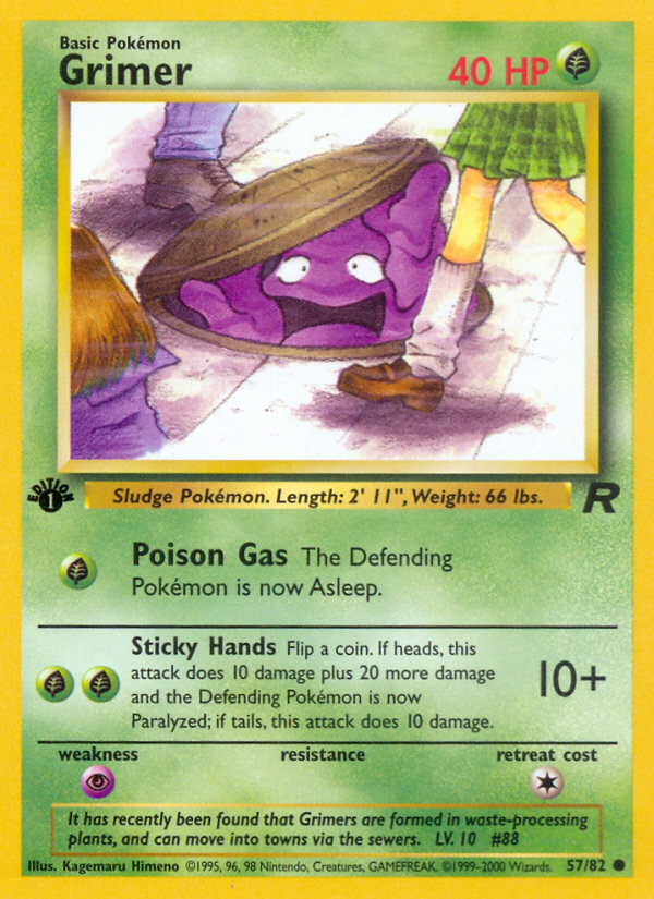 Grimer (57/82) [Team Rocket 1st Edition] - Destination Retro