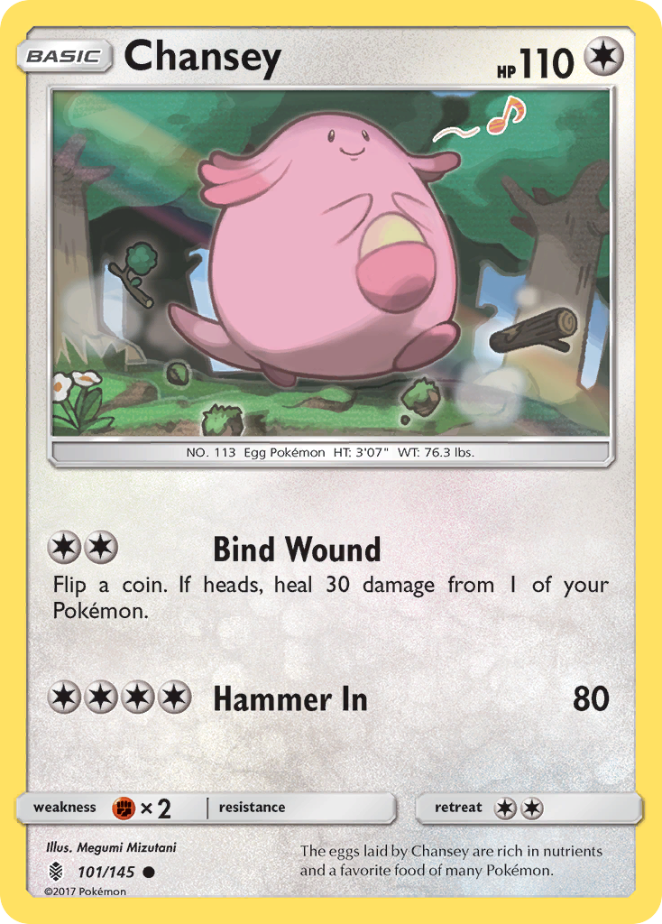 Chansey (101/145) [Sun & Moon: Guardians Rising] - Destination Retro