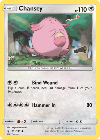 Chansey (101/145) [Sun & Moon: Guardians Rising] - Destination Retro