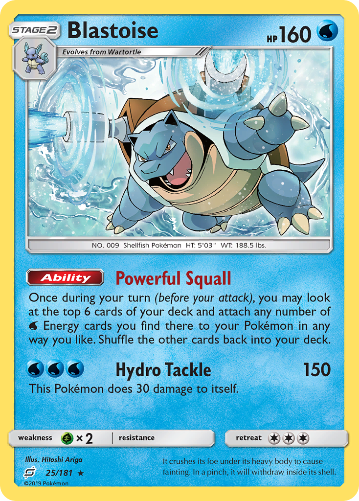 Blastoise (25/181) [Sun & Moon: Team Up] - Destination Retro