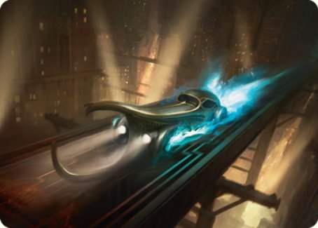 Run Out of Town Art Card [Streets of New Capenna Art Series] - Destination Retro