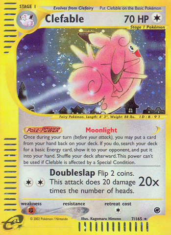 Clefable (7/165) [Expedition: Base Set] - Destination Retro