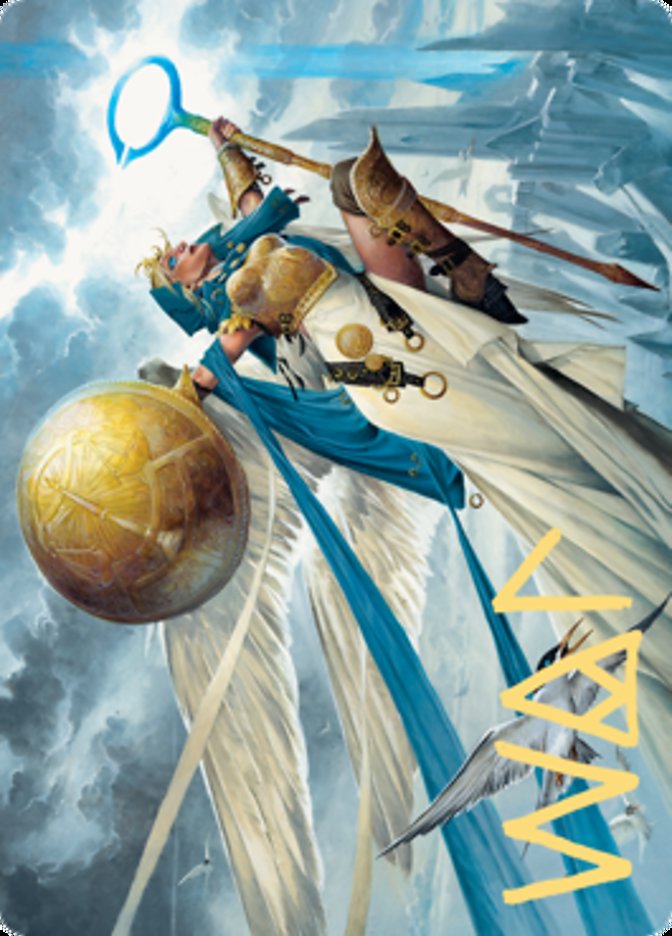Linvala, Shield of Sea Gate Art Card (Gold-Stamped Signature) [Zendikar Rising Art Series] - Destination Retro