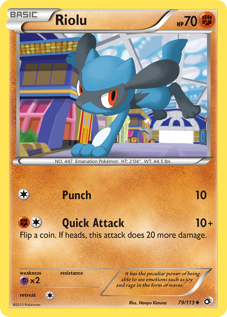 Riolu (79/113) [Black & White: Legendary Treasures] - Destination Retro