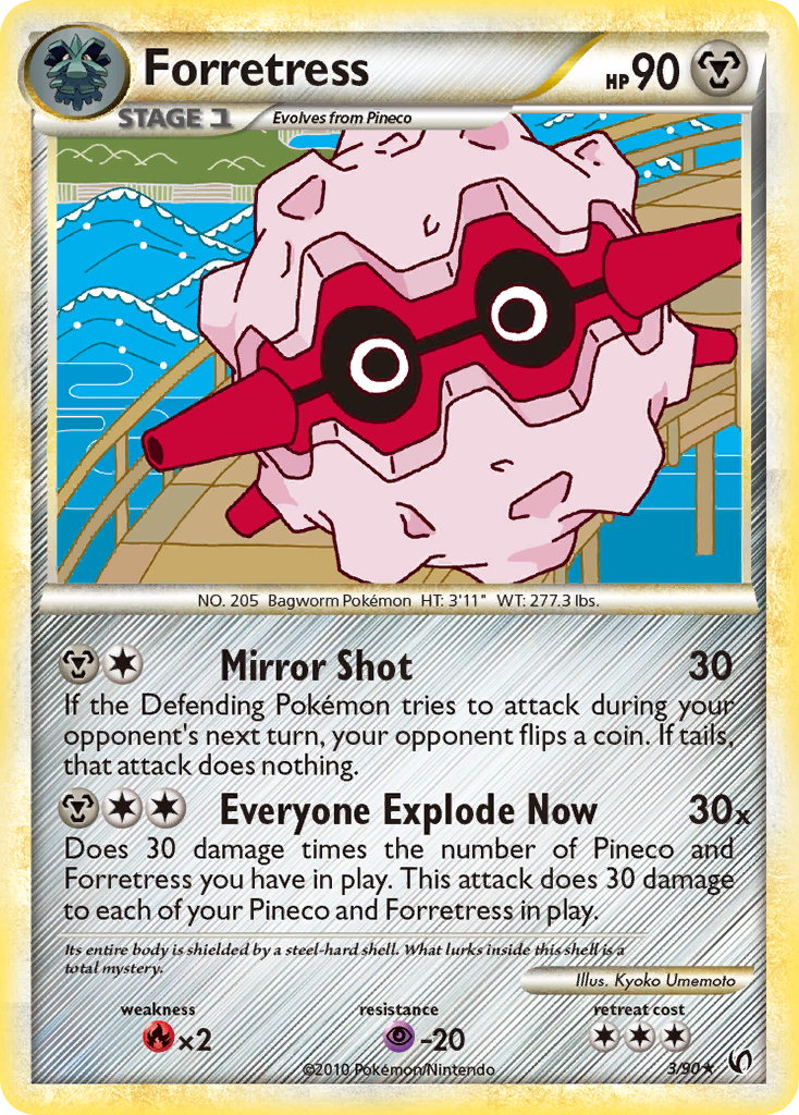 Forretress (3/90) [HeartGold & SoulSilver: Undaunted] - Destination Retro