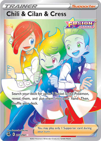 Chili & Cilan & Cress (273/264) [Sword & Shield: Fusion Strike] - Destination Retro