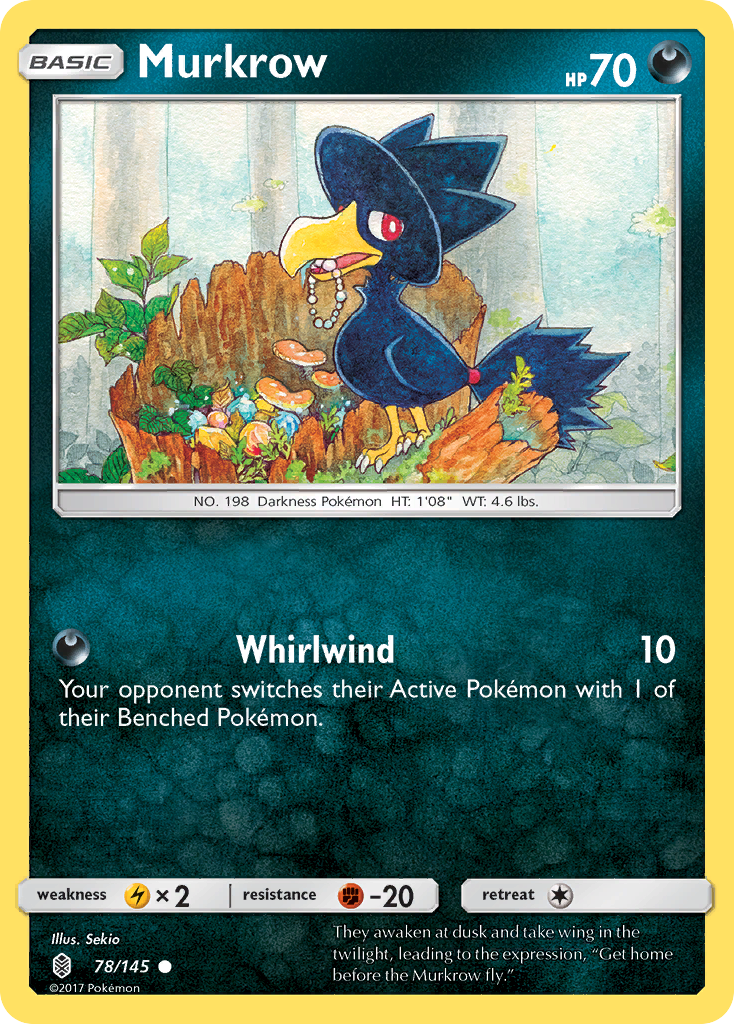 Murkrow (78/145) [Sun & Moon: Guardians Rising] - Destination Retro