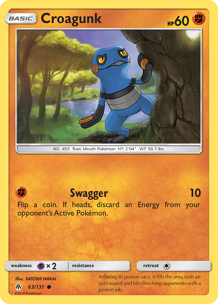 Croagunk (63/131) [Sun & Moon: Forbidden Light] - Destination Retro