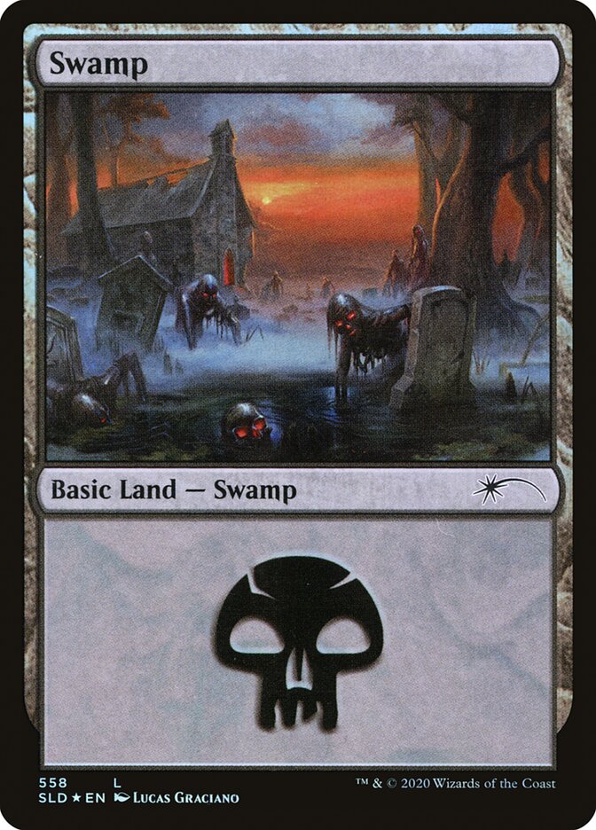 Swamp (Reanimated) (558) [Secret Lair Drop Promos] - Destination Retro