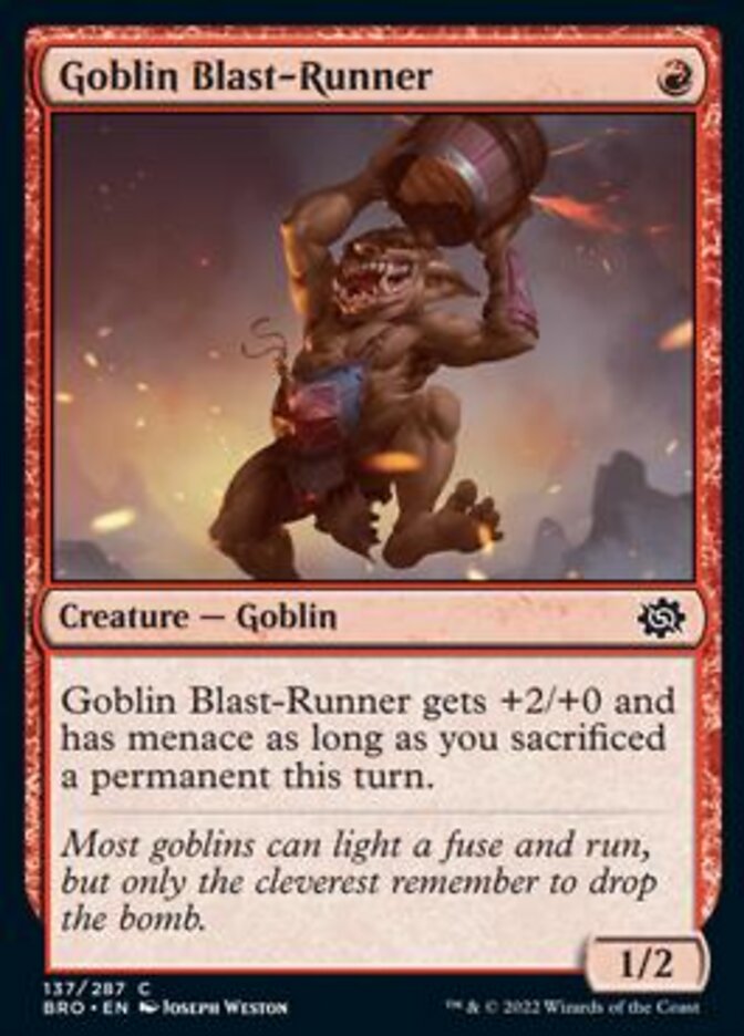 Goblin Blast-Runner [The Brothers' War] - Destination Retro