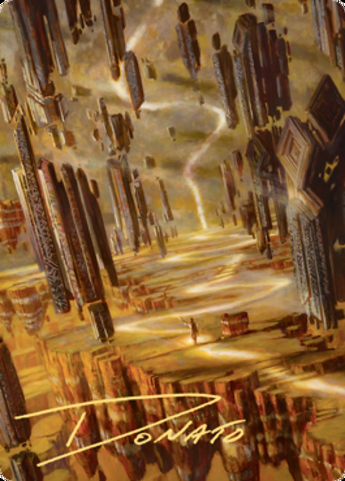 Brightclimb Pathway Art Card (Gold-Stamped Signature) [Zendikar Rising Art Series] - Destination Retro