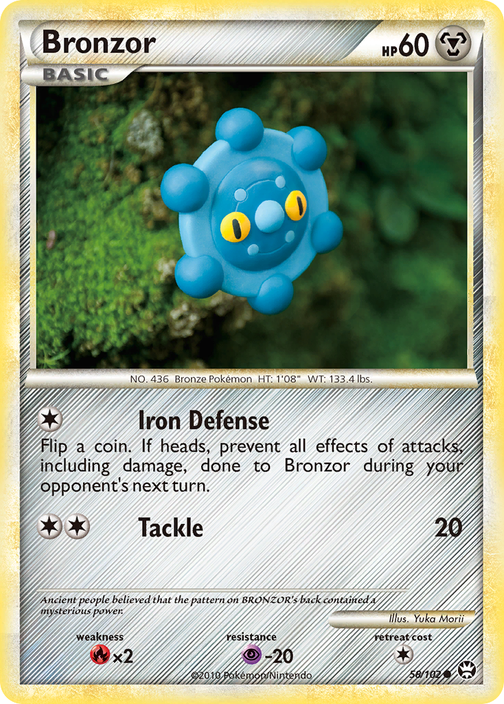 Bronzor (58/102) [HeartGold & SoulSilver: Triumphant] - Destination Retro