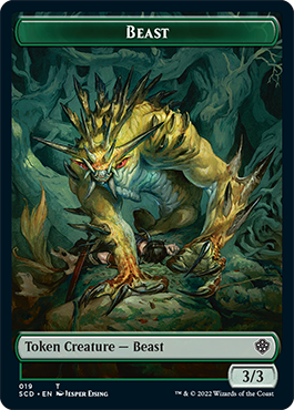 Beast // Beast Double-Sided Token [Starter Commander Decks] - Destination Retro