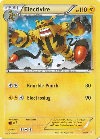 Electivire (4/30) [XY: Trainer Kit - Pikachu Libre & Suicune] - Destination Retro