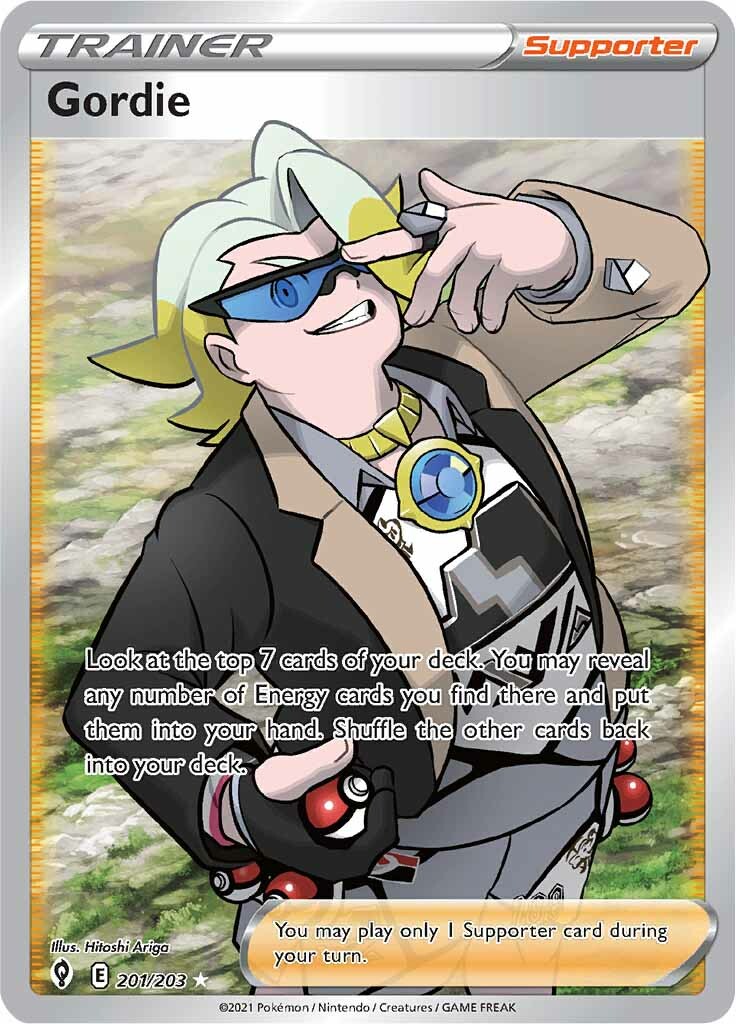 Gordie (201/203) [Sword & Shield: Evolving Skies] - Destination Retro