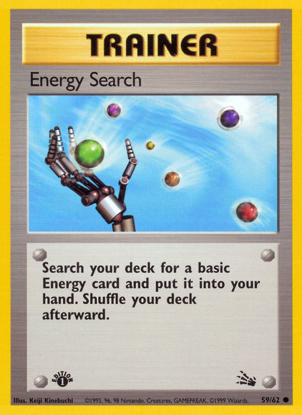 Energy Search (59/62) [Fossil 1st Edition] - Destination Retro