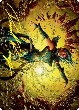 Dragonsguard Elite Art Card (Gold-Stamped Signature) (16/81) [Strixhaven: School of Mages Art Series] - Destination Retro