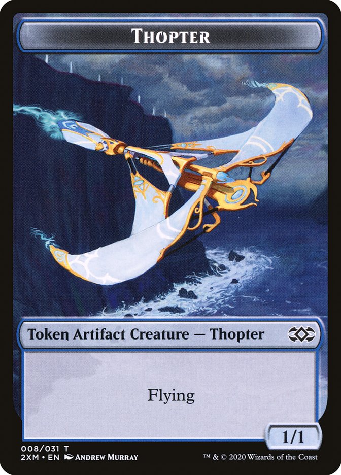 Myr (024) // Thopter (008) Double-sided Token [Double Masters Tokens] - Destination Retro