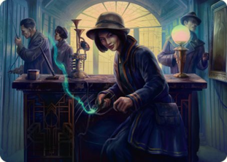 Wiretapping Art Card [Streets of New Capenna Art Series] - Destination Retro