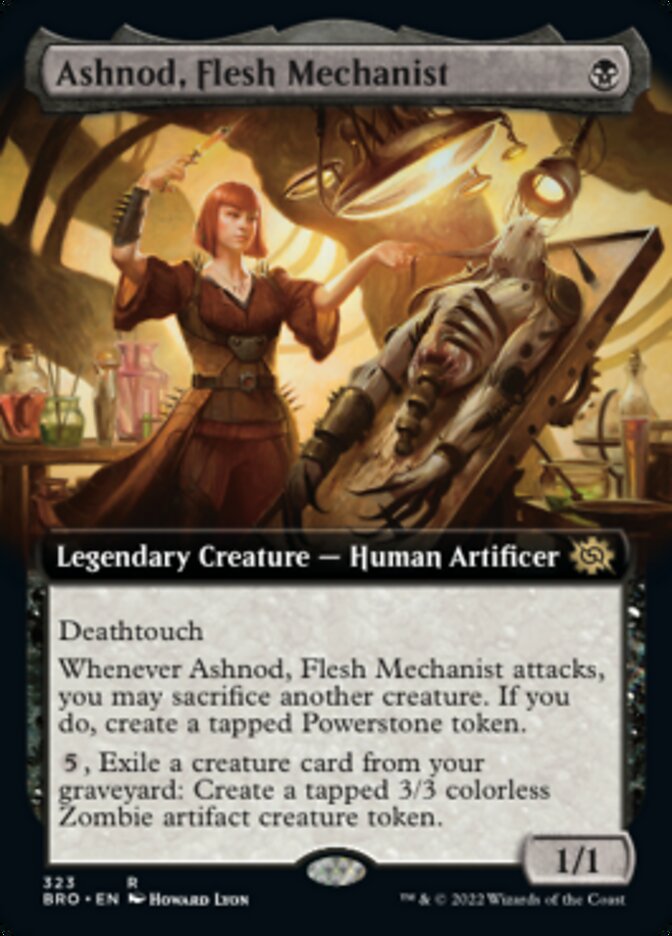 Ashnod, Flesh Mechanist (Extended Art) [The Brothers' War] - Destination Retro