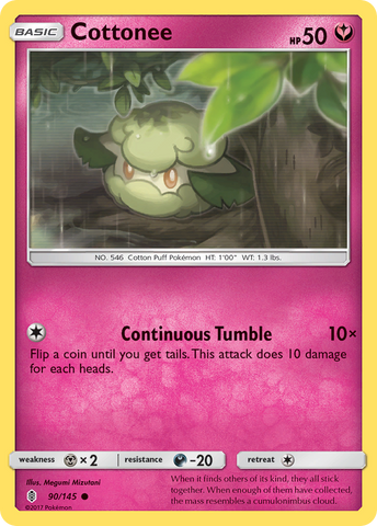Cottonee (90/145) [Sun & Moon: Guardians Rising] - Destination Retro