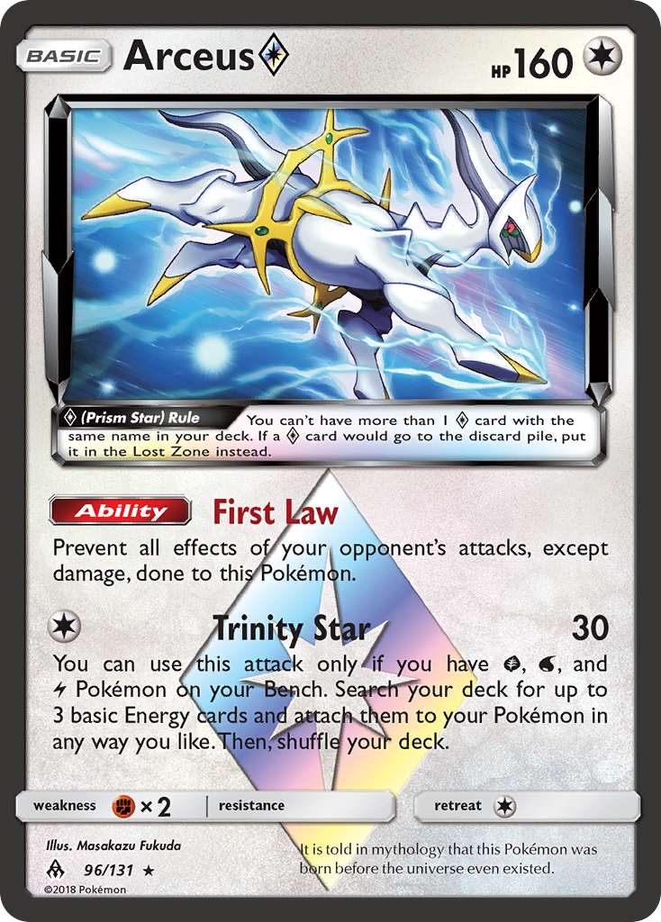 Arceus (Prism Star) (96/131) [Sun & Moon: Forbidden Light] - Destination Retro