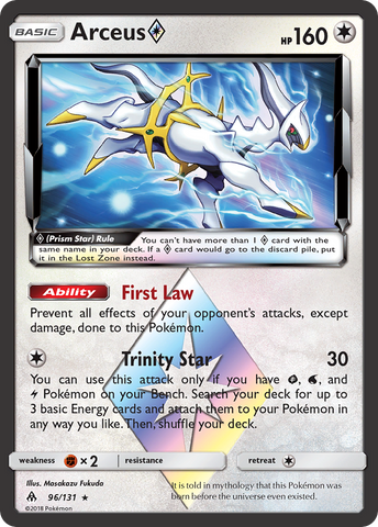 Arceus (Prism Star) (96/131) [Sun & Moon: Forbidden Light] - Destination Retro