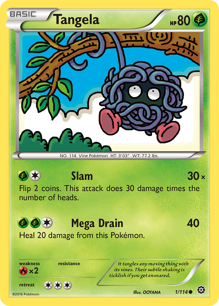 Tangela (1/114) [XY: Steam Siege] - Destination Retro