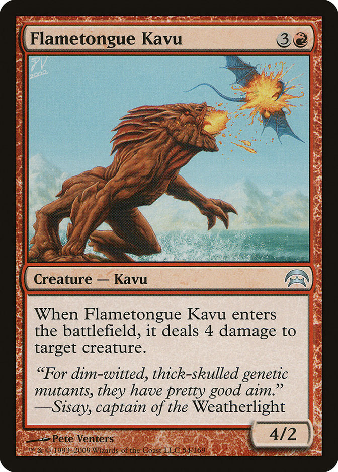 Flametongue Kavu [Planechase] - Destination Retro