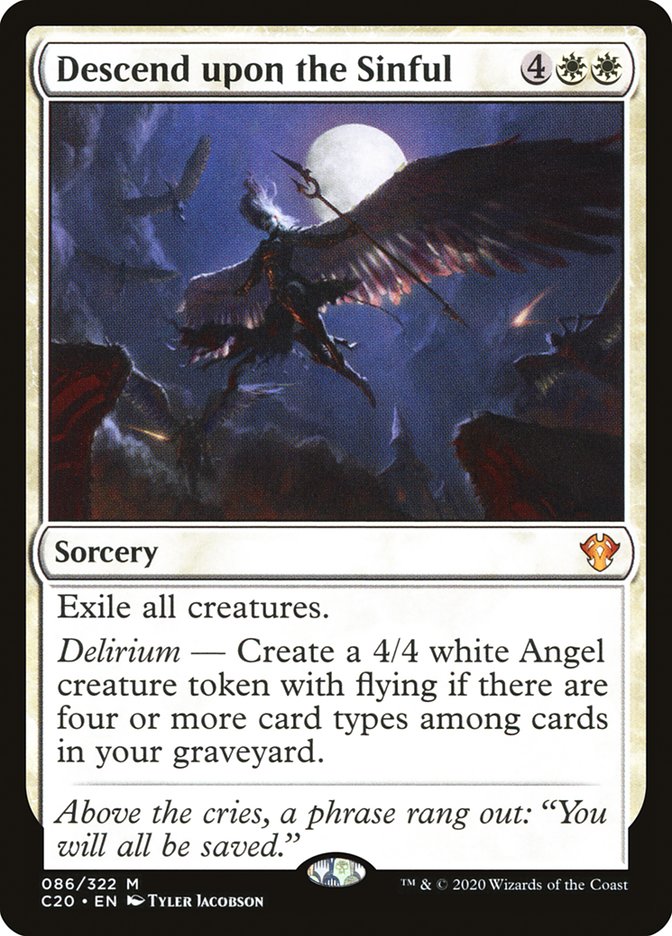 Descend upon the Sinful [Commander 2020] - Destination Retro