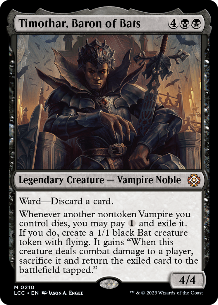 Timothar, Baron of Bats [The Lost Caverns of Ixalan Commander] - Destination Retro