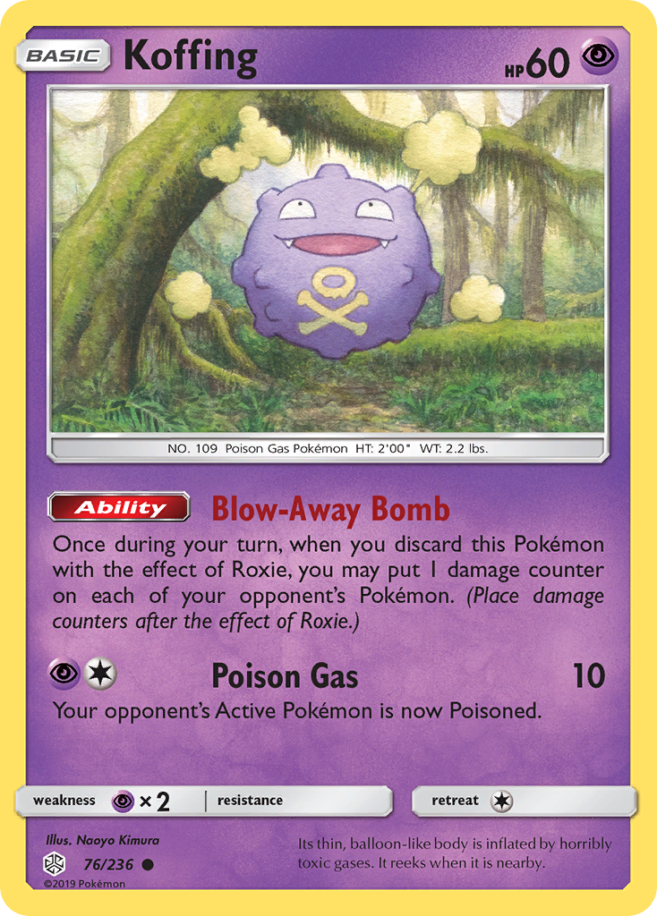 Koffing (76/236) [Sun & Moon: Cosmic Eclipse] - Destination Retro
