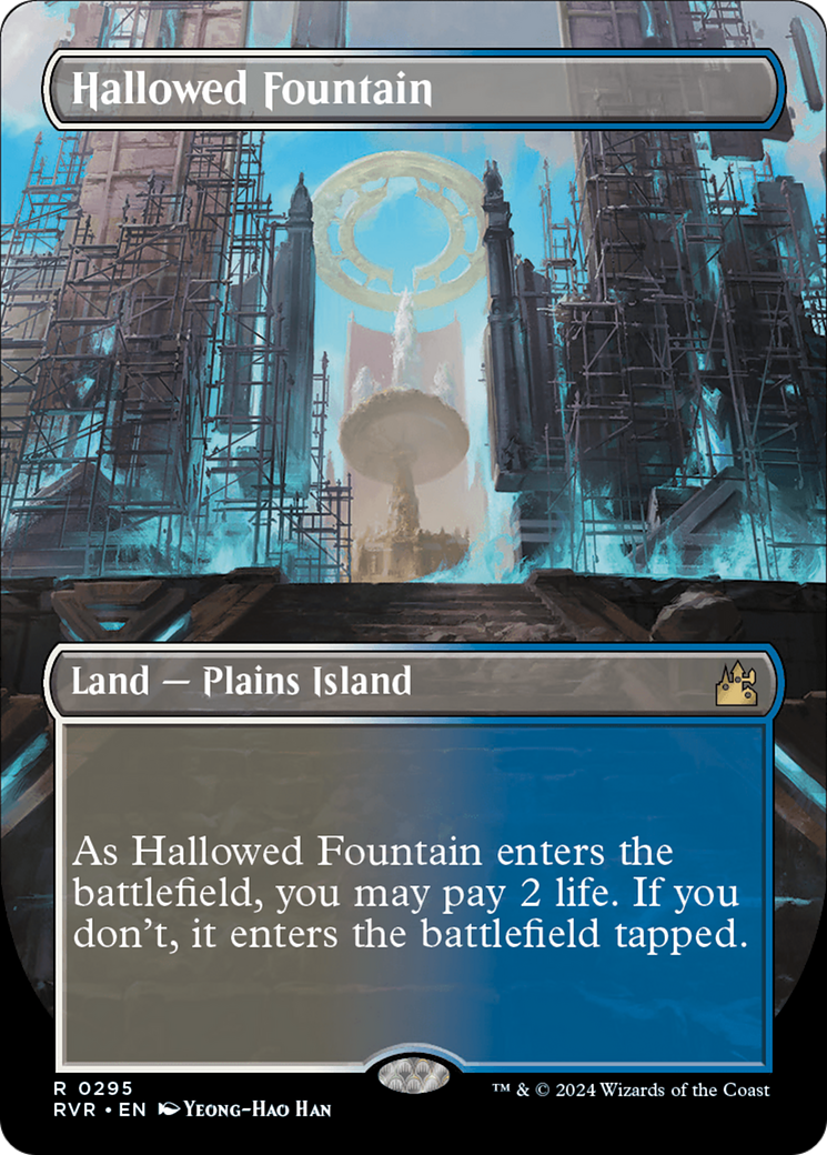 Hallowed Fountain (Borderless) [Ravnica Remastered] - Destination Retro