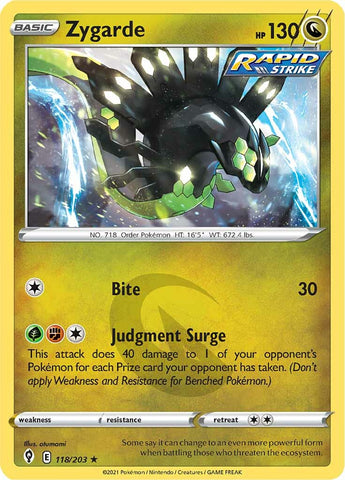 Zygarde (118/203) [Sword & Shield: Evolving Skies] - Destination Retro