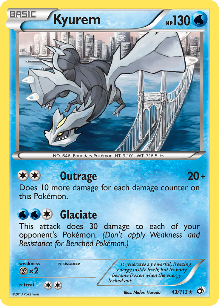 Kyurem (43/113) [Black & White: Legendary Treasures] - Destination Retro