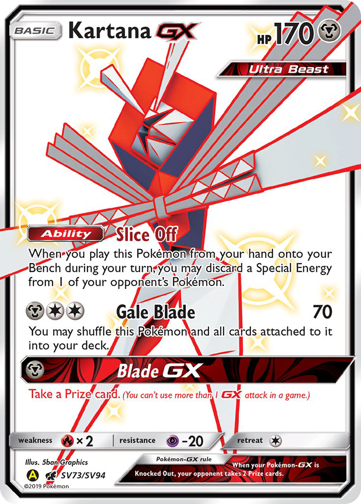Kartana GX (SV73/SV94) [Sun & Moon: Hidden Fates - Shiny Vault] - Destination Retro