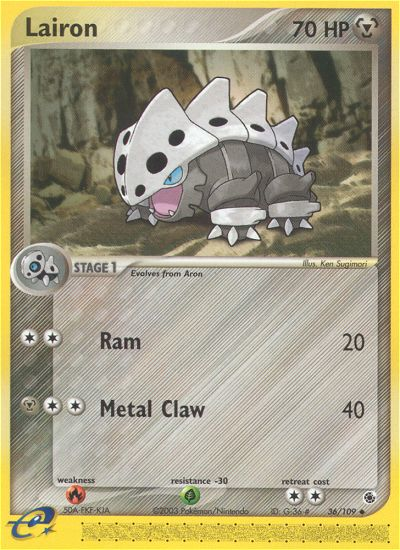 Lairon (36/109) [EX: Ruby & Sapphire] - Destination Retro