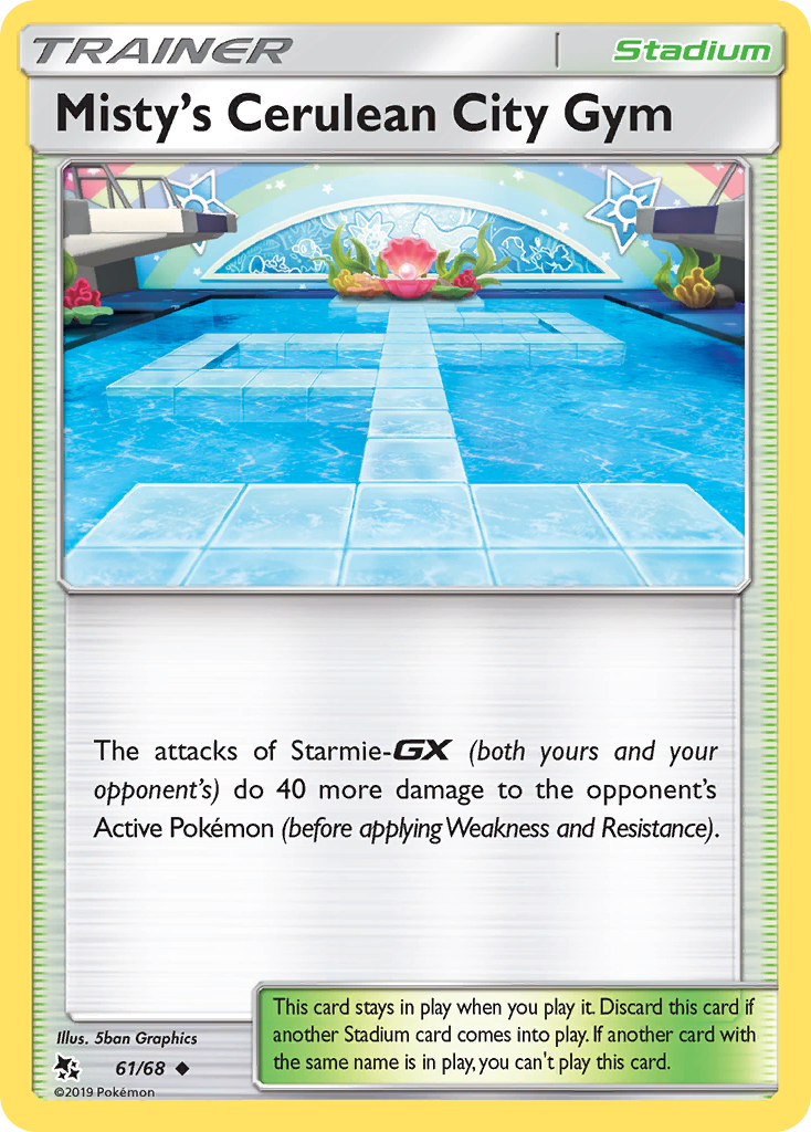 Misty's Cerulean City Gym (61/68) [Sun & Moon: Hidden Fates] - Destination Retro